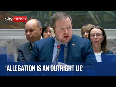 UK and Ukraine respond to Russia’s ‘absurd’ nuclear bomb claim at UN Security Council