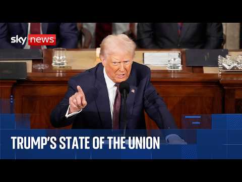 President Trump gives state of the union address | Sky News coverage