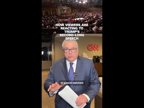 How viewers are reacting to Trump’s record-long speech