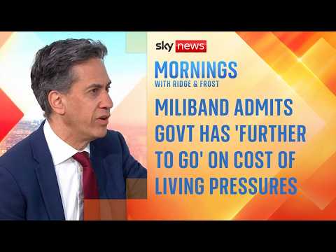 Miliband admits govt has ‘further to go’ on cost of living pressures