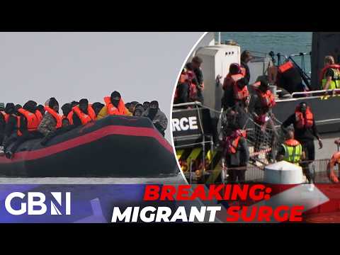 BREAKING: Hundreds of illegal migrants are crossing the Channel in the biggest SURGE of the year