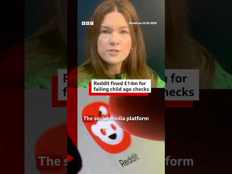 Reddit fined £14 million for failing to check ages of children. #Reddit #Tech #BBCNews