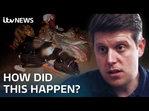 Why are these five children sleeping under one duvet on the street? | ITV News