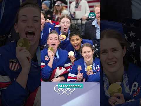 How Team USA’s Olympic wins got political #itvnews #olympics #trump #hockey #teamusa #usa