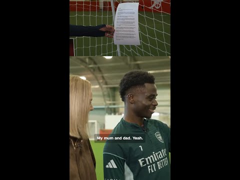 ‘I’m speechless’: Bukayo Saka reacts to unseen letter from parents