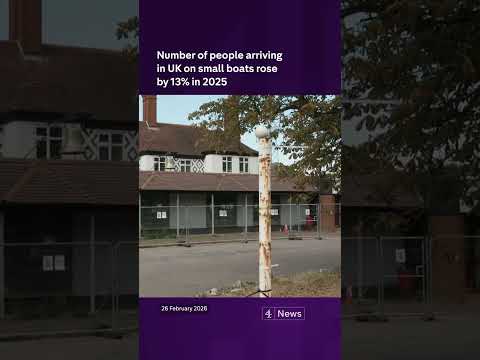 Number of people arriving in UK on small boats rose by 13% in 2025