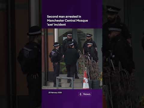 Second man arrested in Manchester Central Mosque ‘axe’ incident