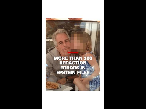 More than 100 redaction errors in the Epstein files