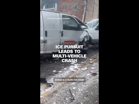 ICE pursuit leads to multi-vehicle crash