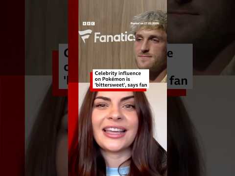 Pokémon at 30: Why celebrity spotlight on cards is ‘bittersweet’. #Pokemon30 #LoganPaul #BBCNews