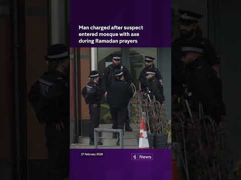 Man charged after suspect entered mosque during Ramadan prayers