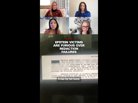 Epstein victims are furious over redaction failures
