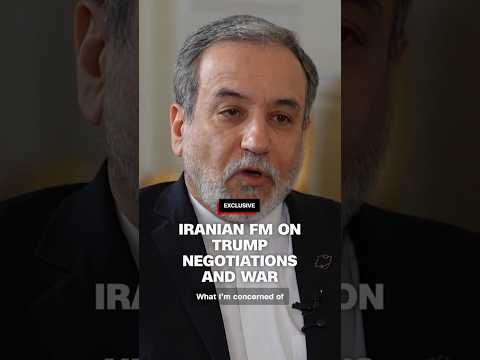 Iranian FM on Trump negotiations and war