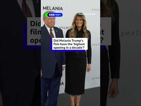 Did Melania Trump’s film have the “highest opening in a decade”? #MelaniaTrump #BBCNews