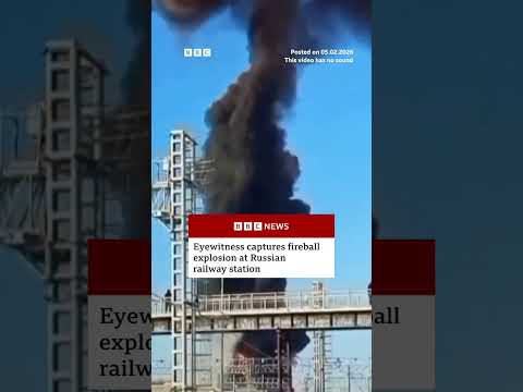 Eyewitness captures fireball explosion at Russian railway station. #Fireball #Fire #Russia #BBCNews
