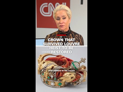 Crown that survived Louvre heist to be restored