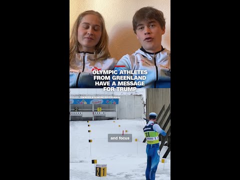 Olympic athletes from Greenland have a message for Trump