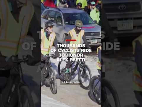 Thousands of Cyclists Ride to Honor Alex Pretti