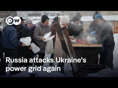 Over 100,000 Ukrainians left without power in freezing conditions following latest attack