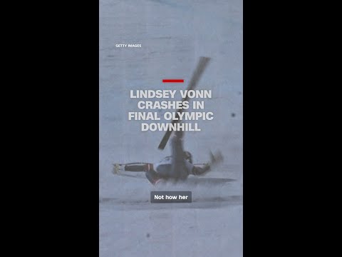 Lindsey Vonn crashes in final Olympic downhill