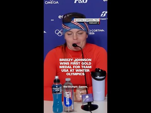 Breezy Johnson wins first gold medal for Team USA at Winter Olympics
