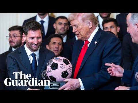 Lionel Messi and the Inter Miami team honoured by Trump at the White House