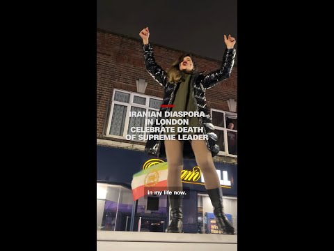 Iranian diaspora in London celebrate death of Supreme Leader