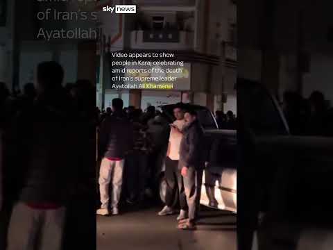 Crowds in Iran appear to cheer amid reports of supreme leader’s death