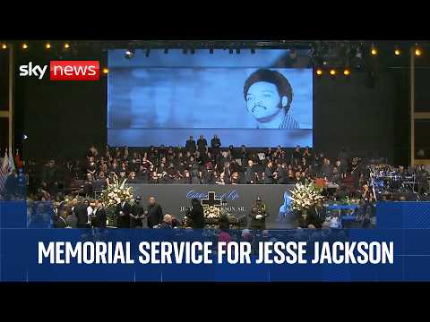Memorial service held for civil rights leader Jesse Jackson