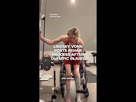 Lindsey Vonn posts rehab process after Olympic injury