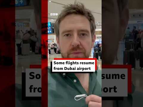 Some flights resume from Dubai airport. #Dubai #UK #BBCNews