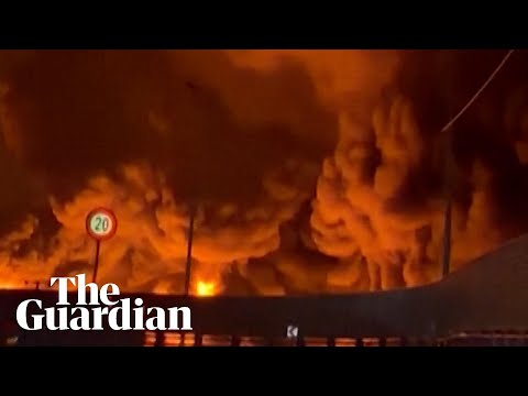 Tehran oil sites on fire as Iran exchanges strikes with Israel and US