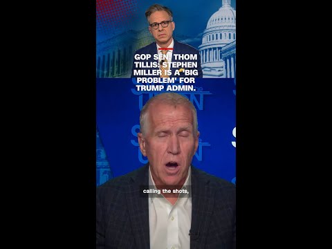 Sen. Thom Tillis thinks Stephen Miller should go