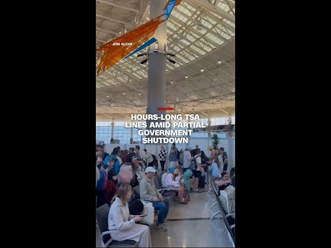 Hours-long TSA lines amid partial government shutdown