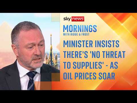 Minister insists there’s ‘no threat to supplies at the moment’ – as oil prices soar | Iran war