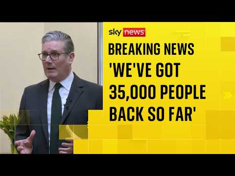 PM gives update on stranded Brits as he seeks to ‘reassure’ public over Iran war