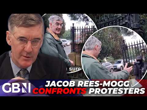 ‘COWARDS!’ | Jacob Rees-Mogg confronts masked activists over ‘sinister’ protest outside his home