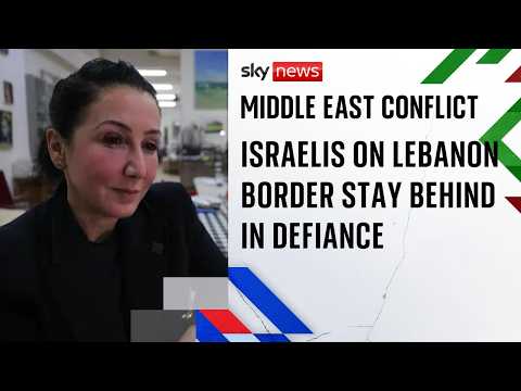 Israelis on Lebanon border stay behind in defiance as Israel ponders ground incursion