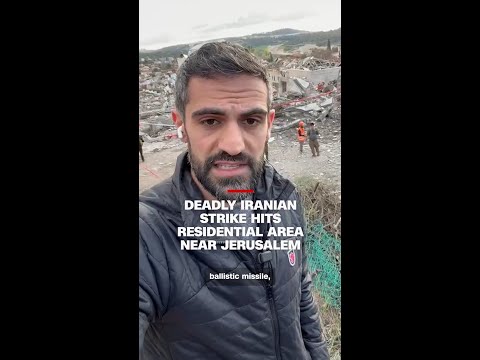 Deadly Iranian strike hits residential area near Jerusalem