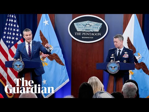 Pete Hegseth and Dan Caine hold a briefing on Iran – watch live