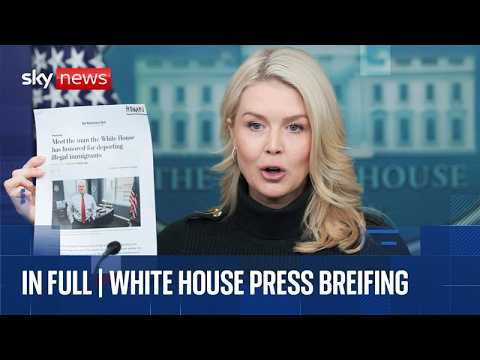 White House press briefing as Iran issues warning to Trump