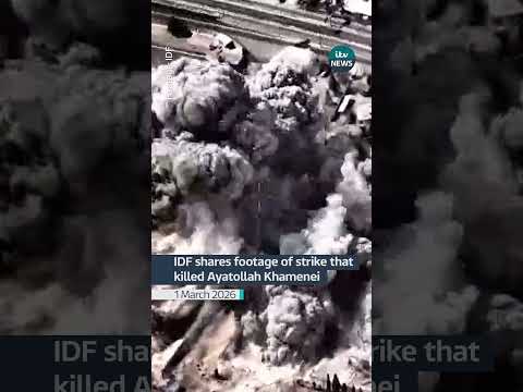 IDF shares footage of strike that killed Ayatollah Khamenei | ITV News