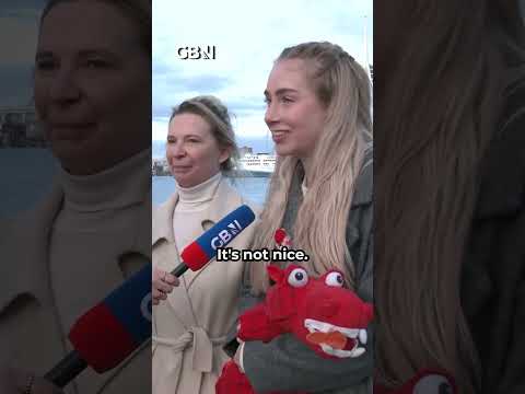 HMS Dragon: Mother and fiancée of sailor give emotional goodbye as ship departs for Cyprus