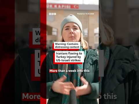 Iranians fleeing to Turkey injured by US-Israeli strikes. #Iran #US #MiddleEast #BBCNews