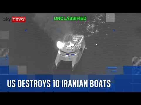 US destroys 10 Iranian landmine-laying boats as Pentagon warns of ‘most intense strikes yet’