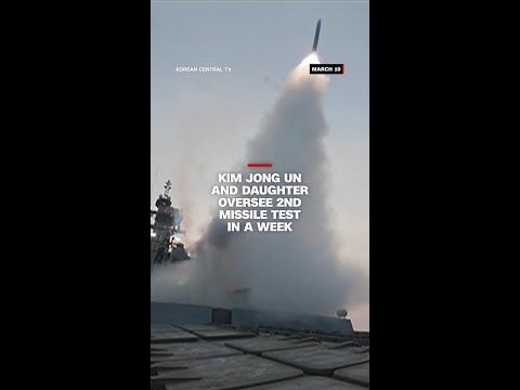 Kim Jong Un and daughter oversee 2nd missile test in a week