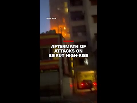 Aftermath of attacks on Beirut high-rise