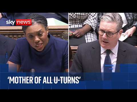PMQs | Starmer accuses Badenoch of ‘mother of all U-turns’ on Iran war