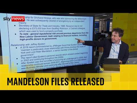 BREAKING: Documents show PM was warned about Mandelson’s relationship with Epstein