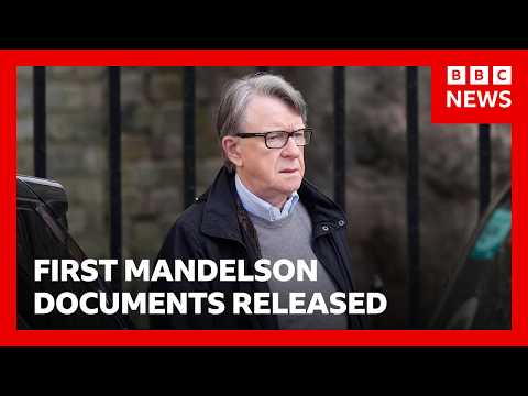 First Mandelson files published by UK government | BBC News
